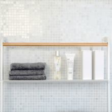 Redel rätikuhoidja riiuliga valget värvi Artifex Living e-pood