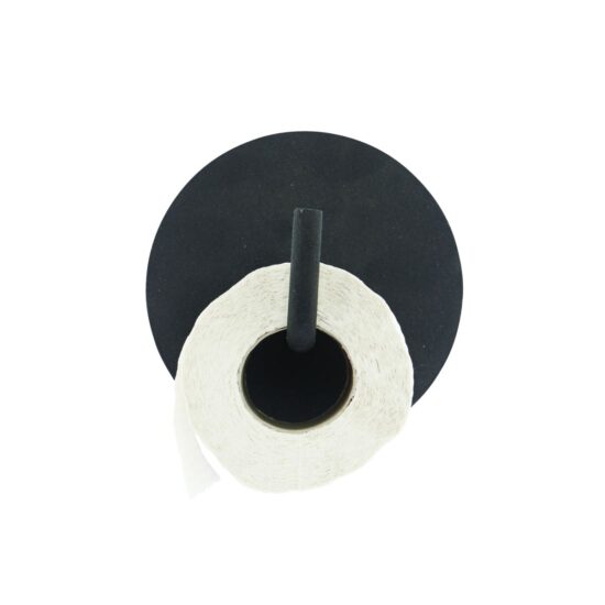 Lihtne WC-paberihoidja seinale musta värvi