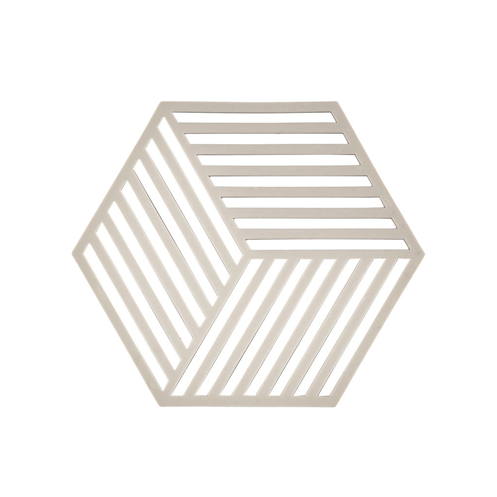 Trivet Hexagon – warm grey