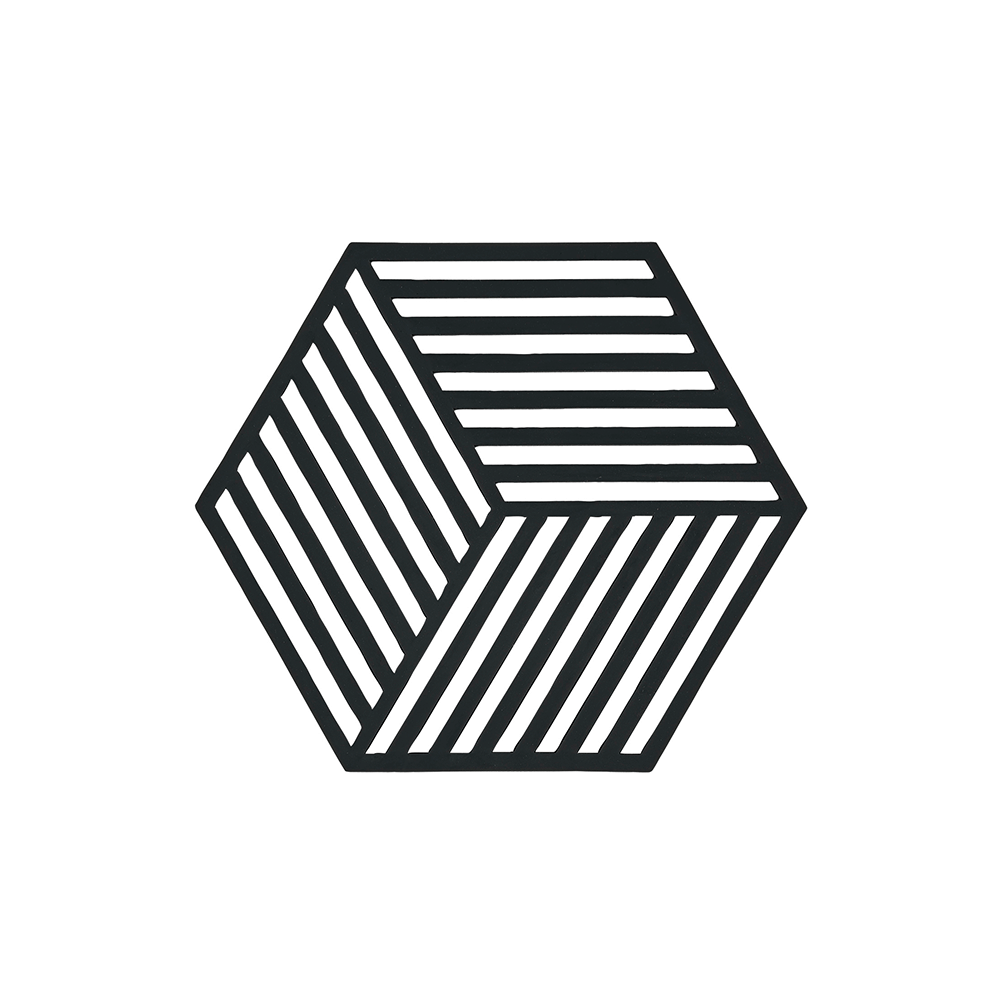 Trivet Hexagon – black