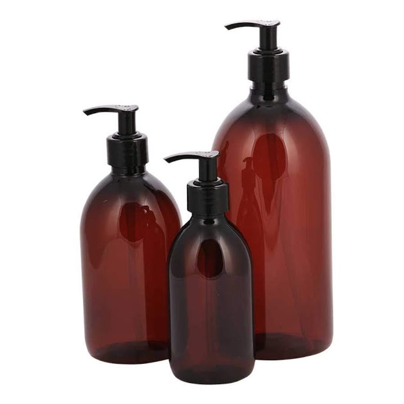 Dispenser bottle with pump – brown PET