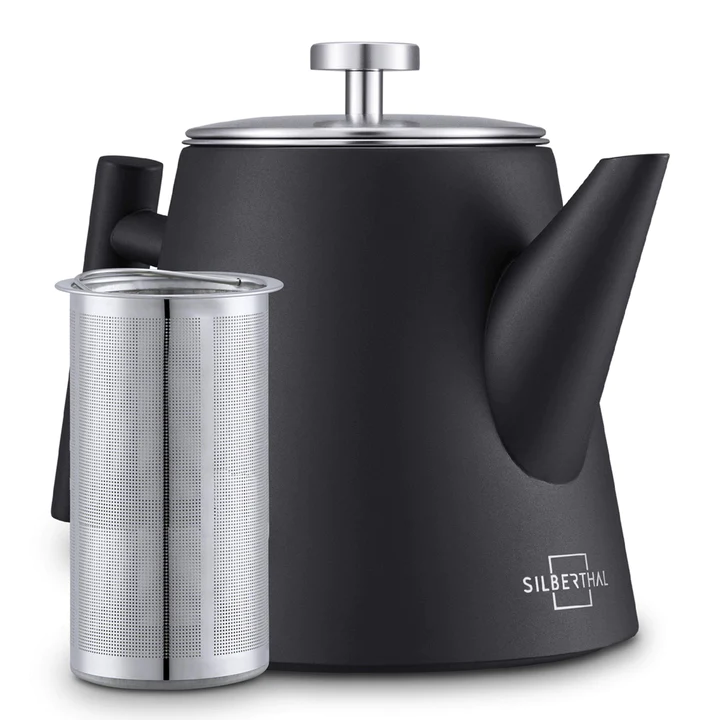 Thermo teapot stainless steel 1 L – matte black