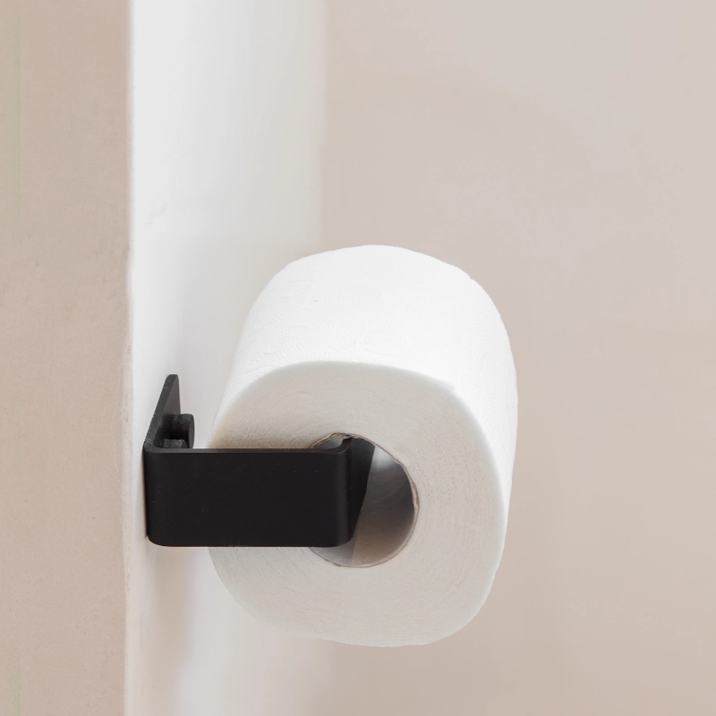WC-paberi hoidja seinale Hoolio – must