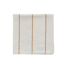 Line servjetid/ tekstiilist salvrätikud naturaalne valge ja kuldne triip