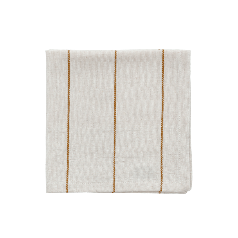 Line servjetid/ tekstiilist salvrätikud naturaalne valge ja kuldne triip