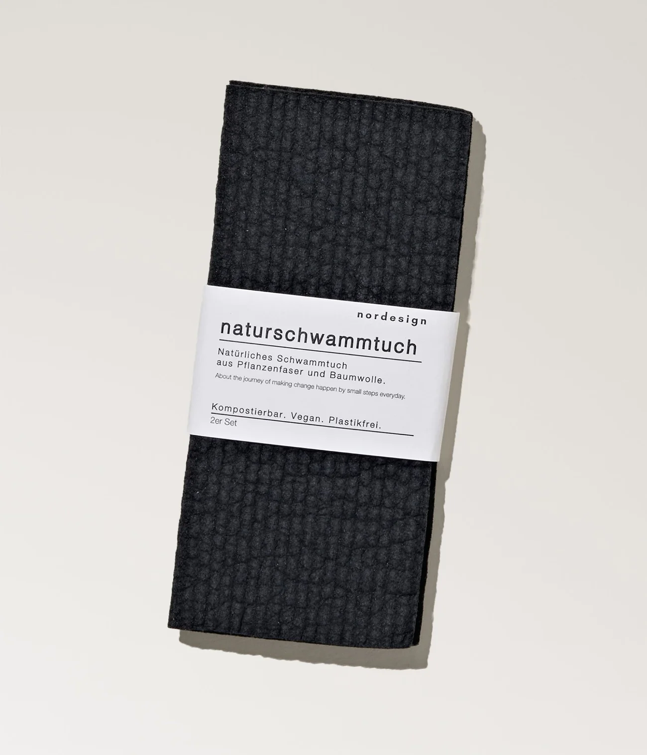 Natural Dish Cloth / Kitchen Cloth (2 pcs) – black