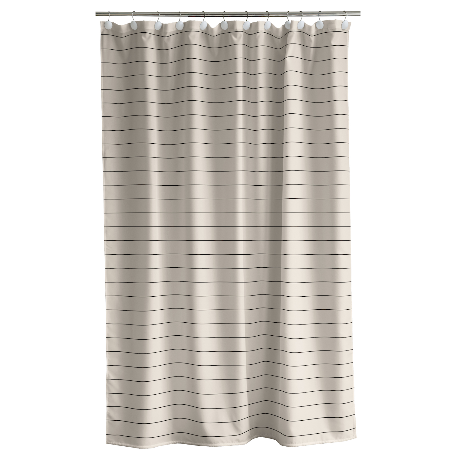 Line Shower Curtain 180 x 200 cm – beige