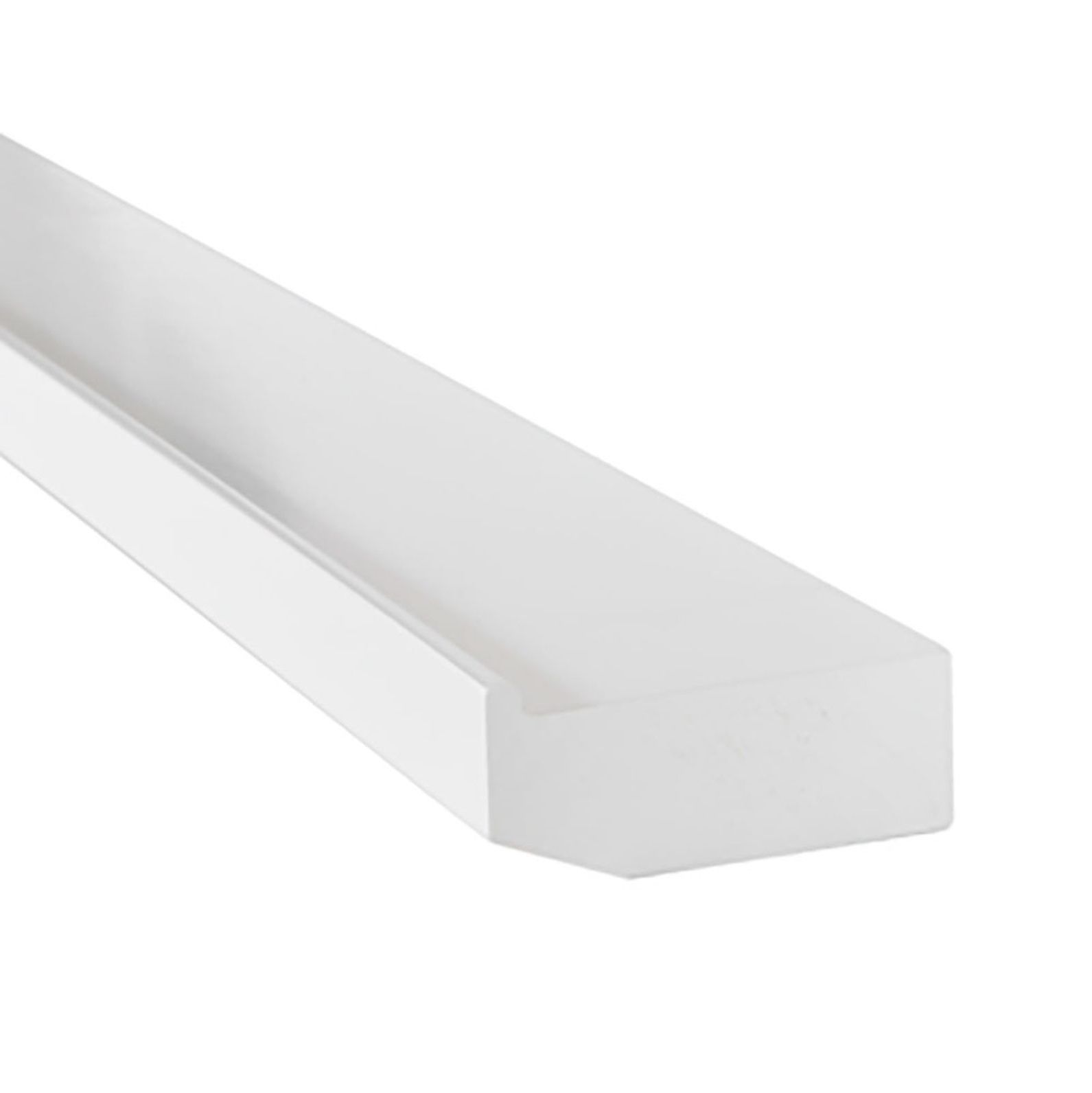 Floating wall shelf – white